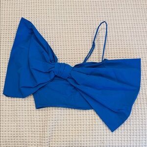 Elegant Zara Blue Bow Top
